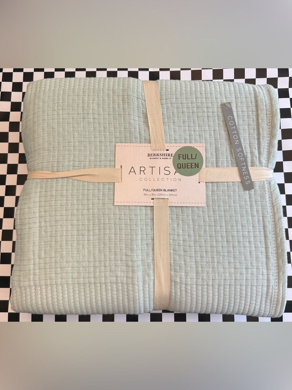 Berkshire Artisanal Full/Queen Blanket - Light Mint